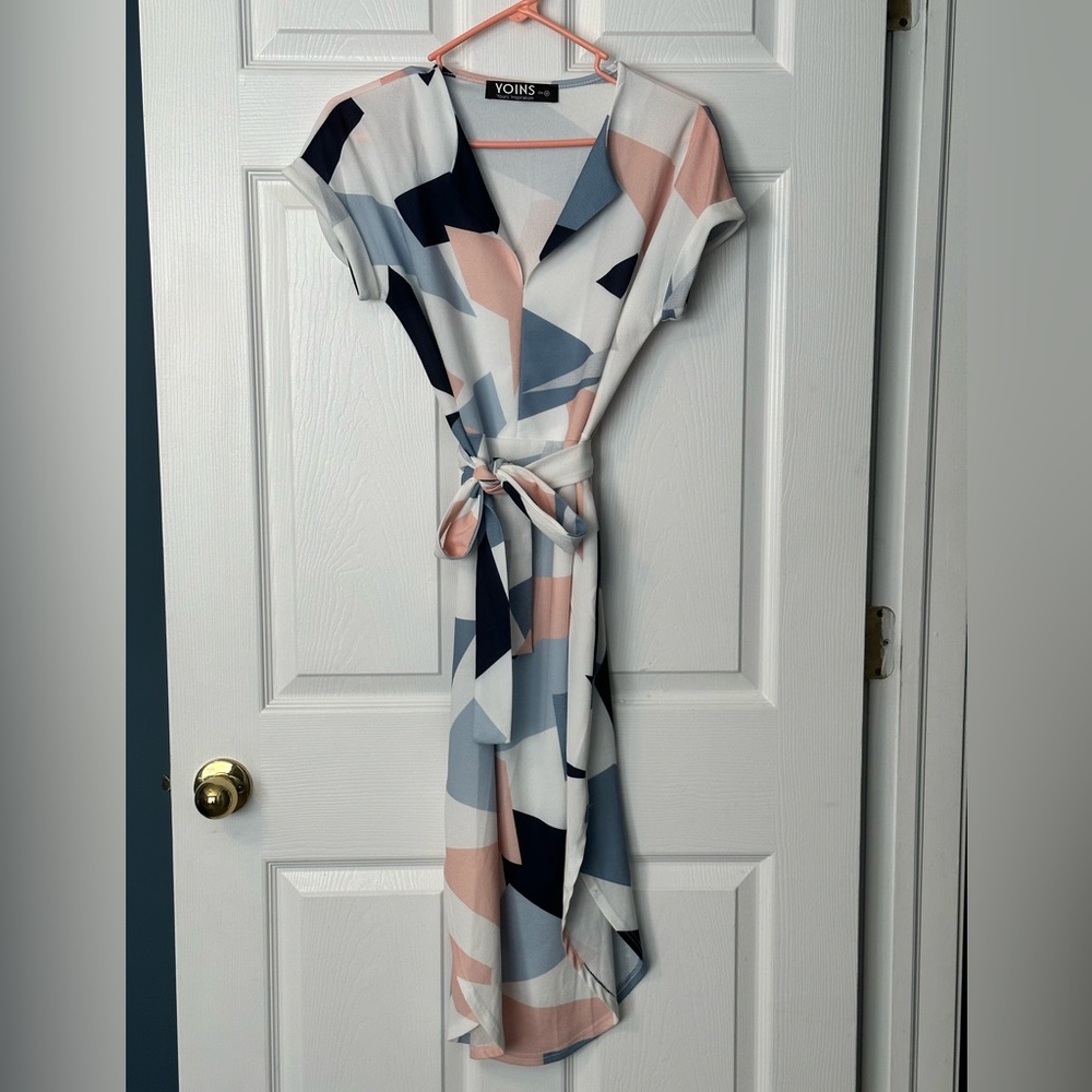 Women’s Geometric Print Midi Dress
